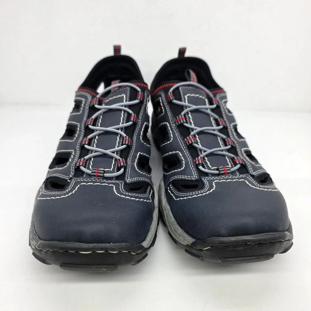 Rieker Men's Navy Red/Blue Outdoor Water Sport‎ Sandals Size 46 (US12) Summer